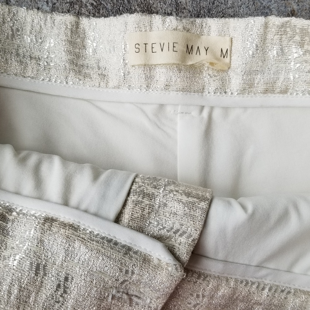 Stevie May Shorts White Size Med - Picture 5 of 8